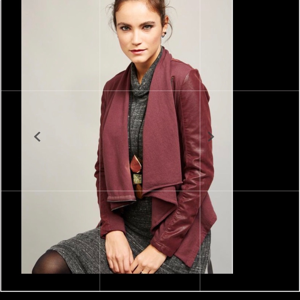 NWOT Purple Leather Jacket.